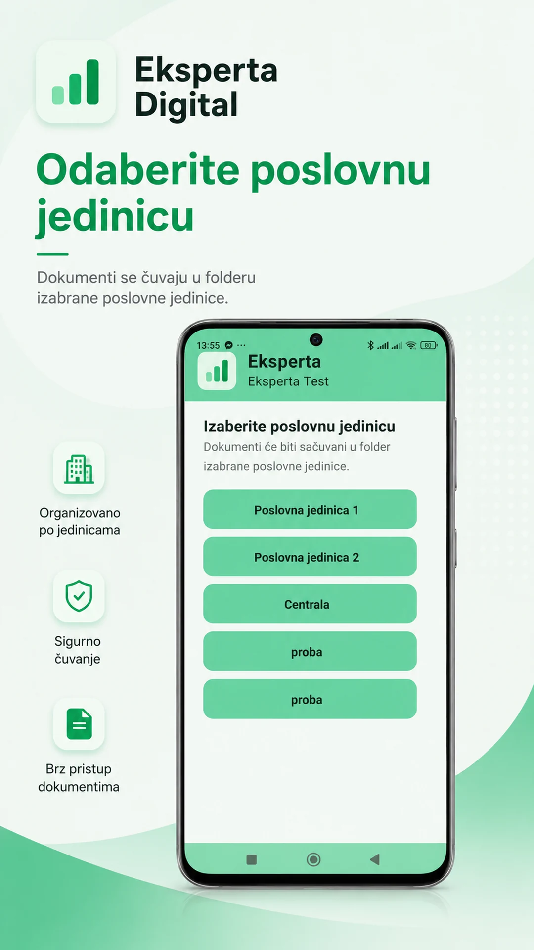 Eksperta Digital izbor poslovne jedinice