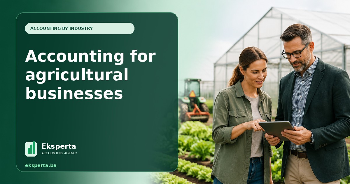 Accounting for agricultural businesses