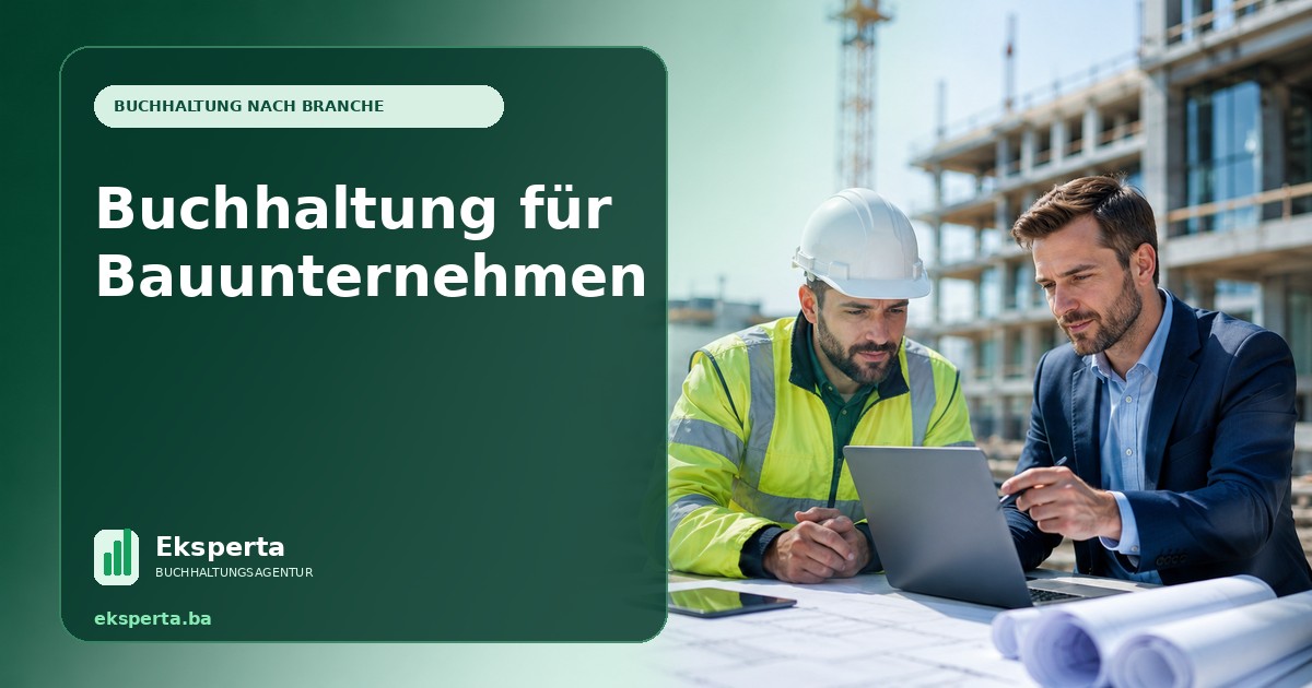 Buchhaltung für Bauunternehmen