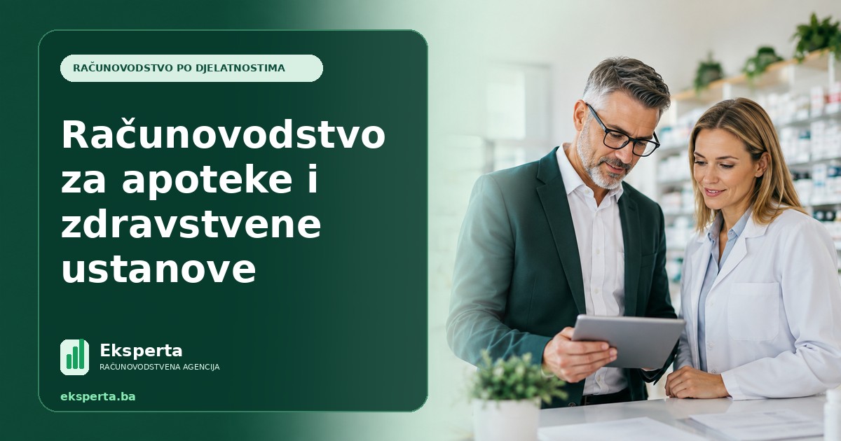 Računovodstvo za apoteke i zdravstvene ustanove